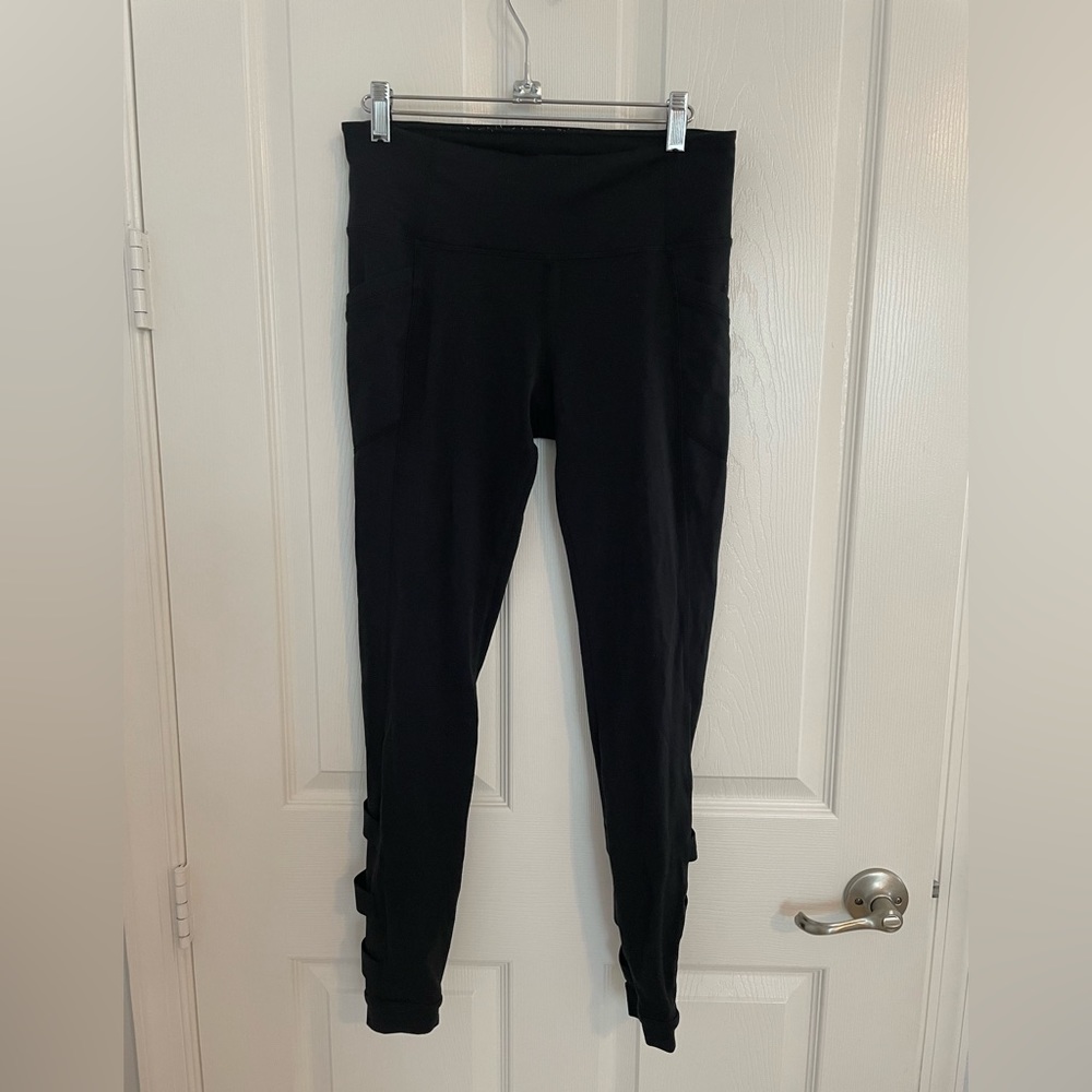 Athleta cris cross open back leggings